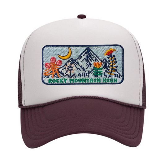 Adult Trucker Hat- Rocky Mountain High Patch