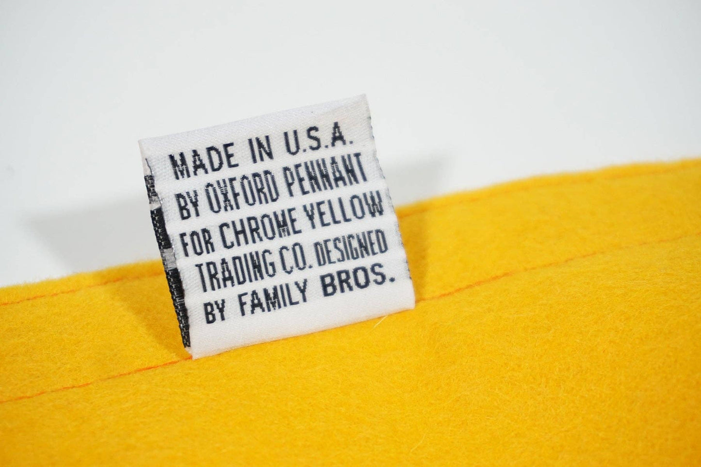 Lost & Found & Lost Again Camp Flag • Chrome Yellow x Office of Brothers x Oxford Pennant Original