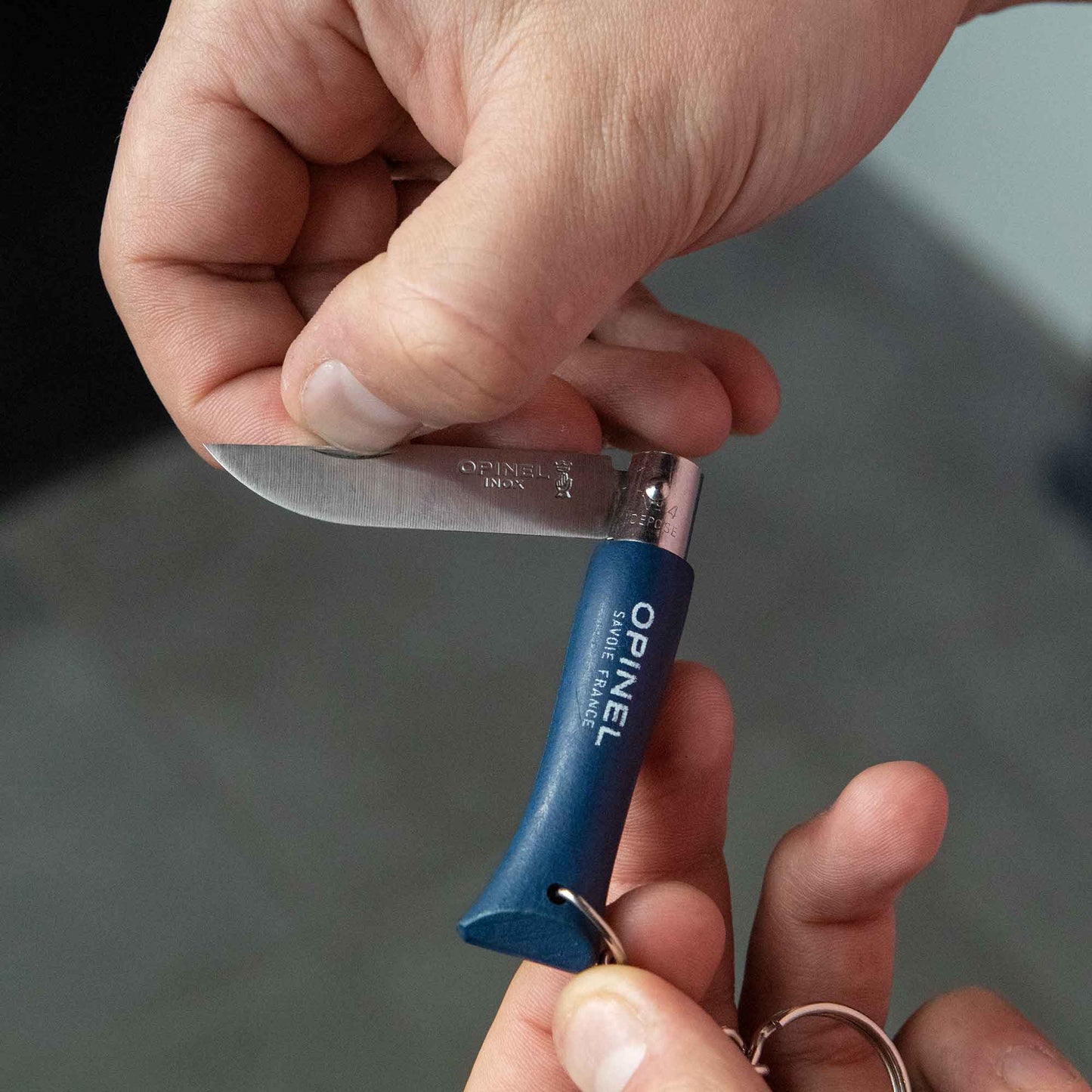 Opinel No.04 Colorama Stainless Folding Key Chain Knife