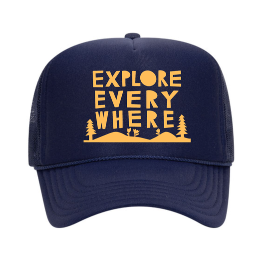 Explore Everywhere Kids Trucker Hat