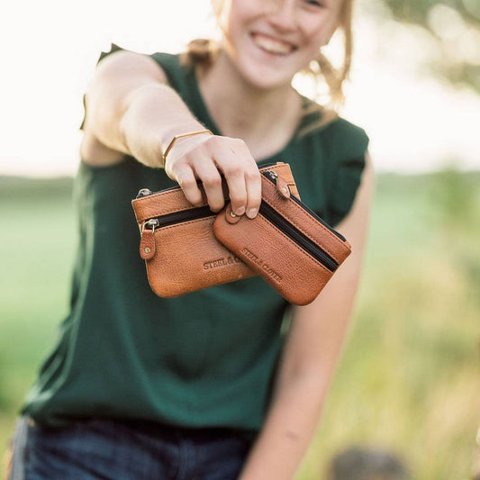 Tangent Leather Coin Pouch