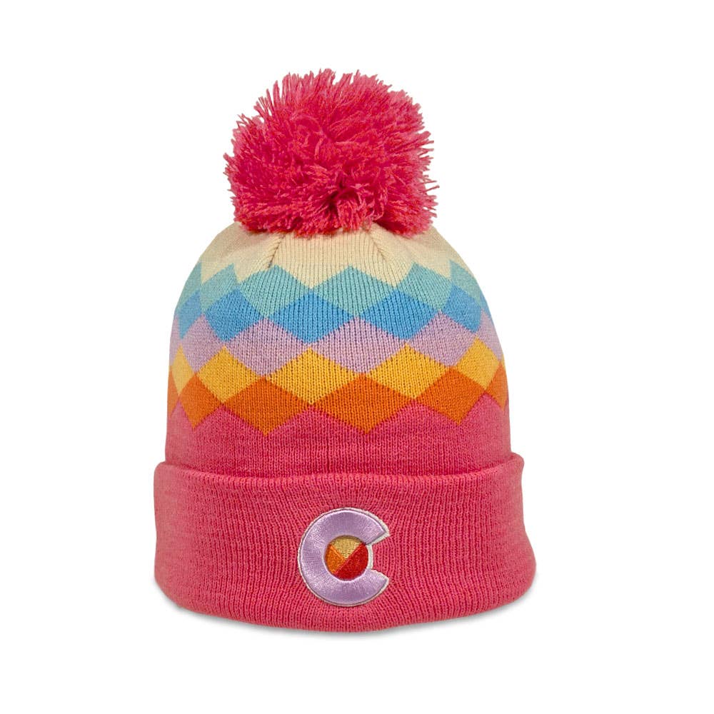 Beanie - Kids' Berry Argyle