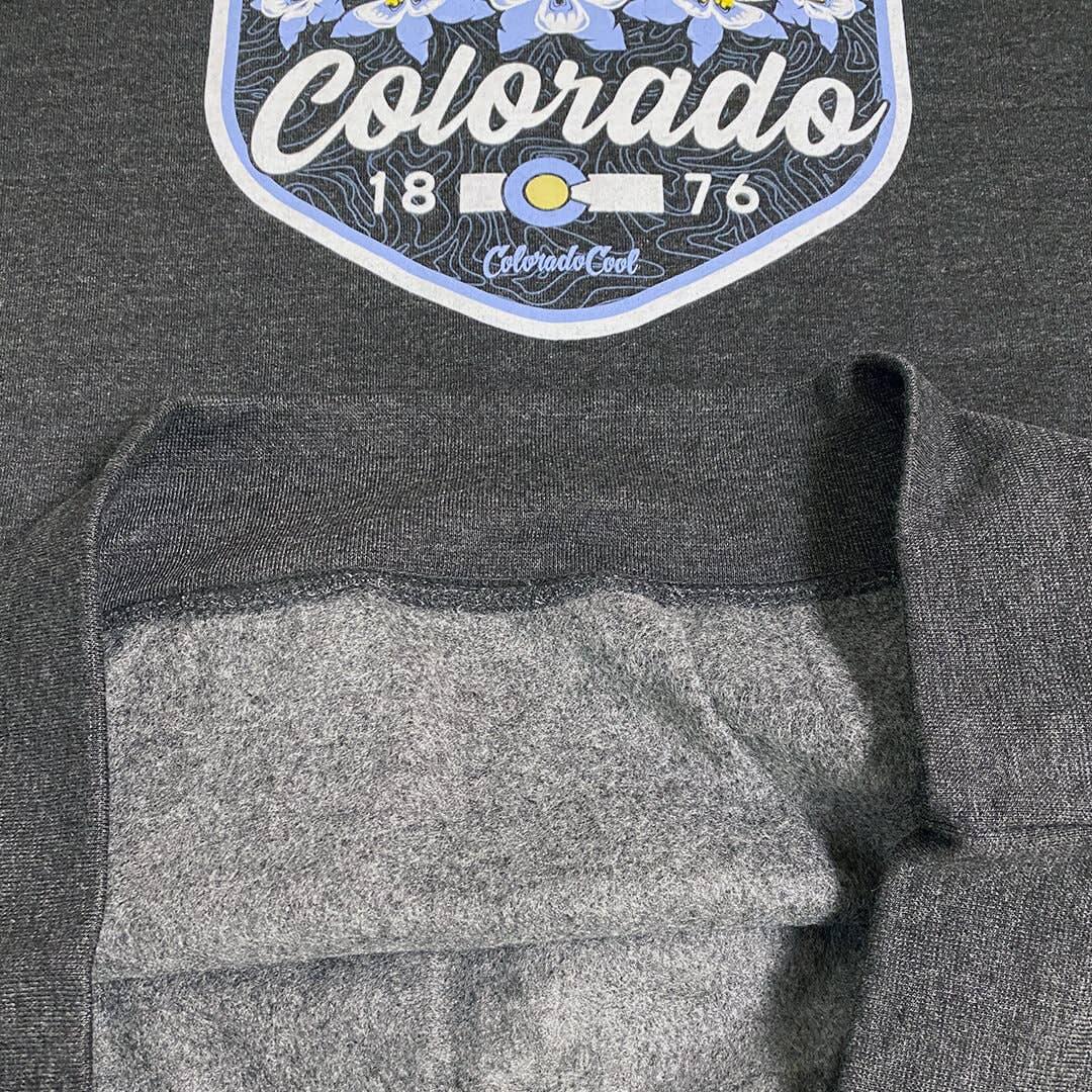 Colorado Mountain Bloom Hoodie - Women's - Charcoal