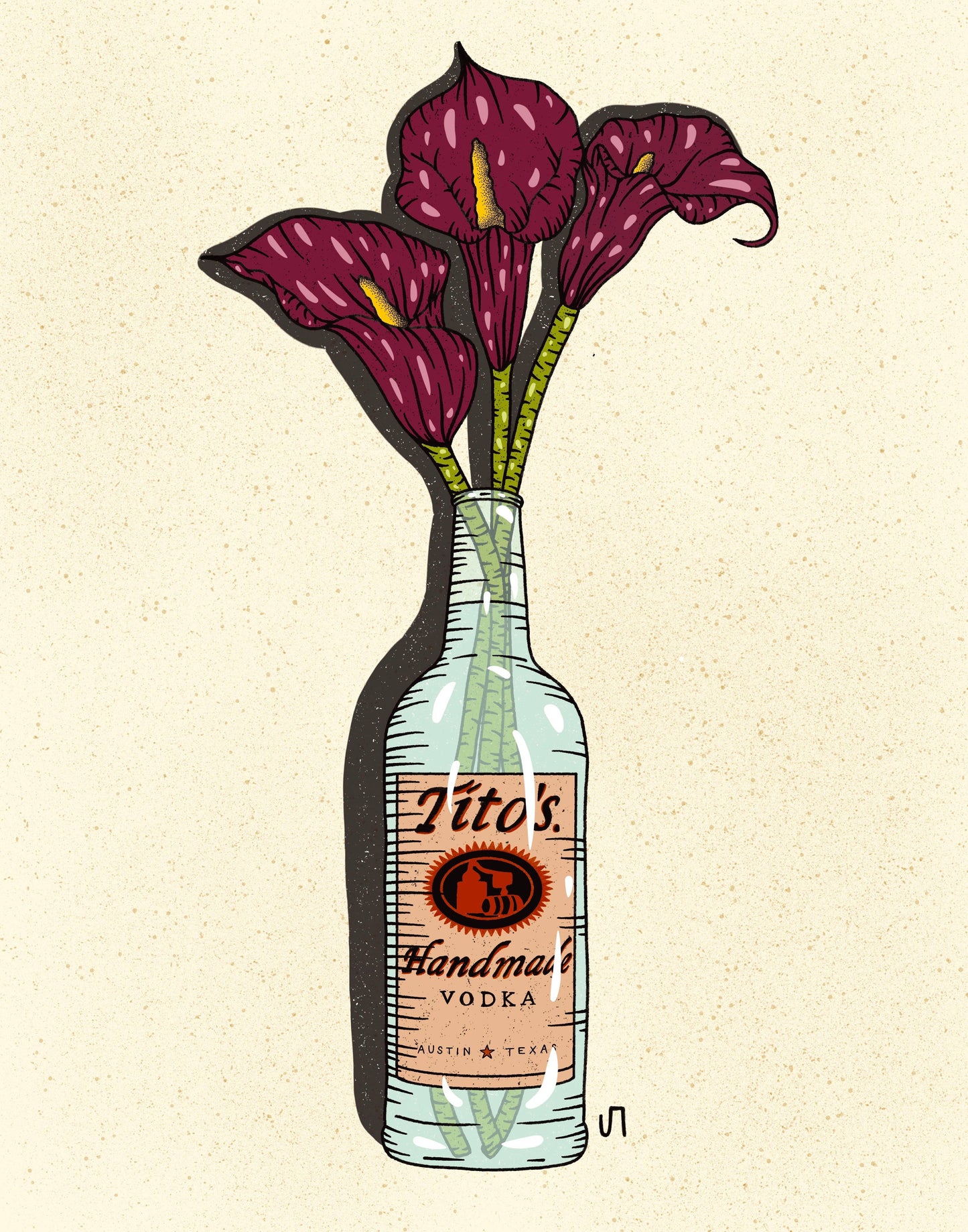 Titos Vodka Bottle