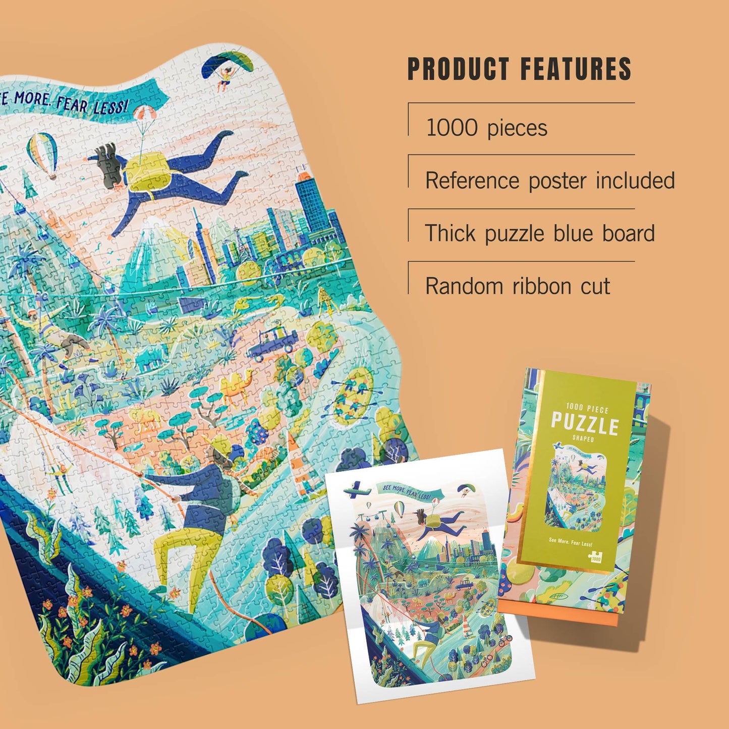 See More Fear Less, Firelight - 1000 Piece P