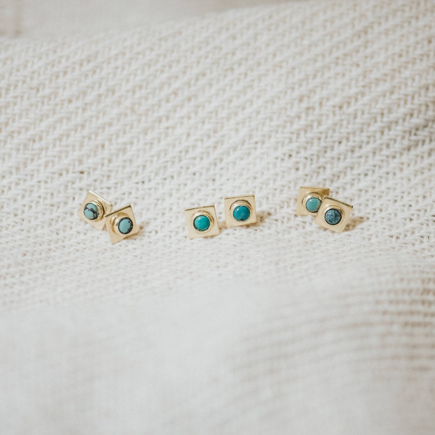 Finn Turquoise Stud Earrings