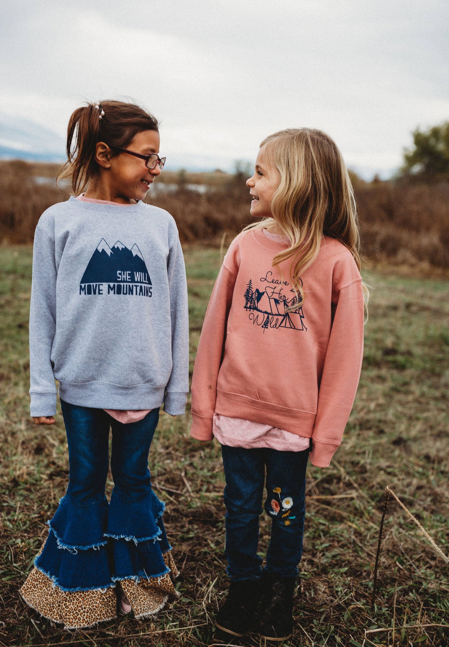 Leave Her Wild Kids Long Sleeve T-Shirt