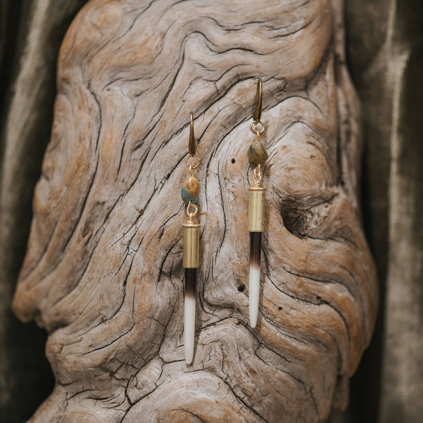 Yellowstone Beth Dutton Quill Earrings - Turquoise Hook