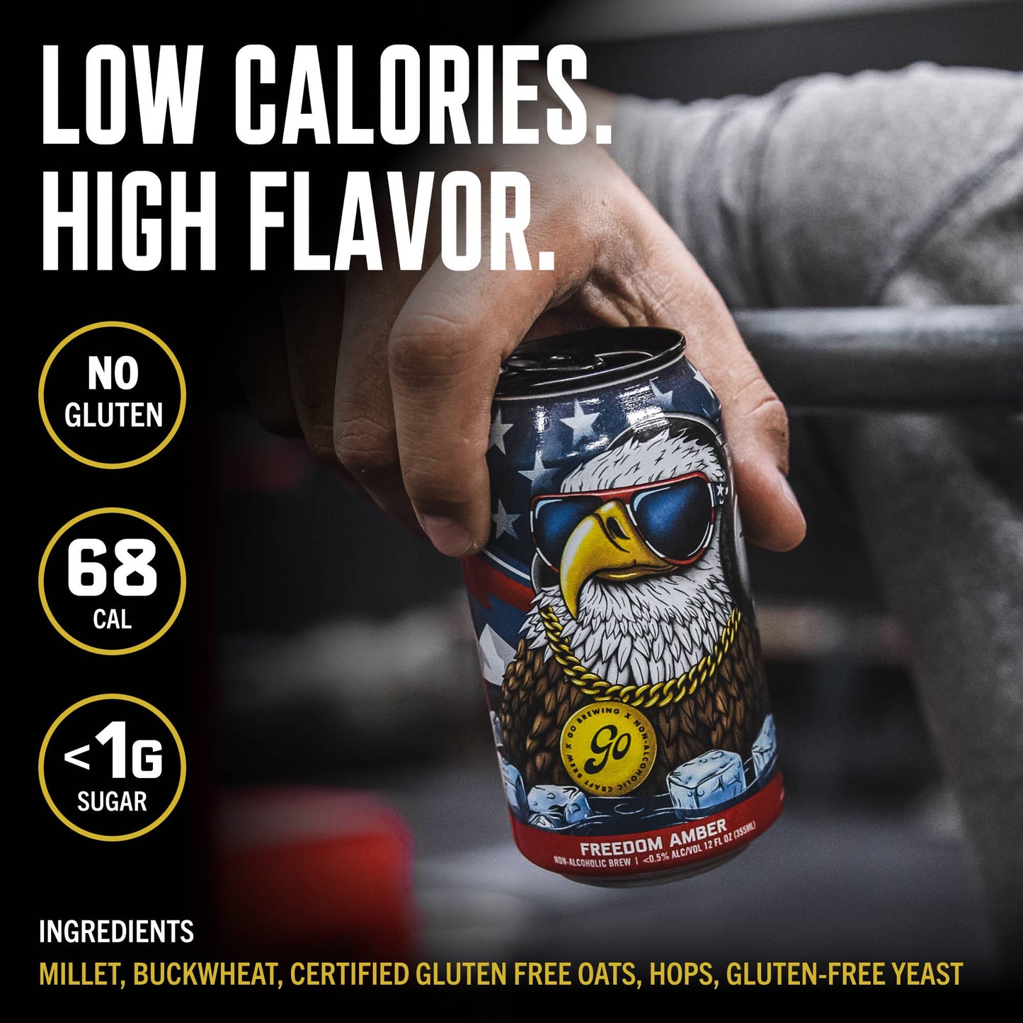 Go Brewing Freedom Amber (Non-Alcoholic Beer)