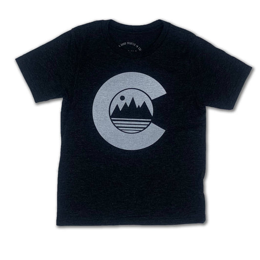 Colorado Pono Youth T-Shirt Vintage Black