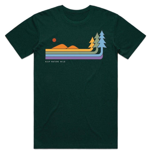 Keep Nature Wild Retro Pride Unisex T-Shirt Pine