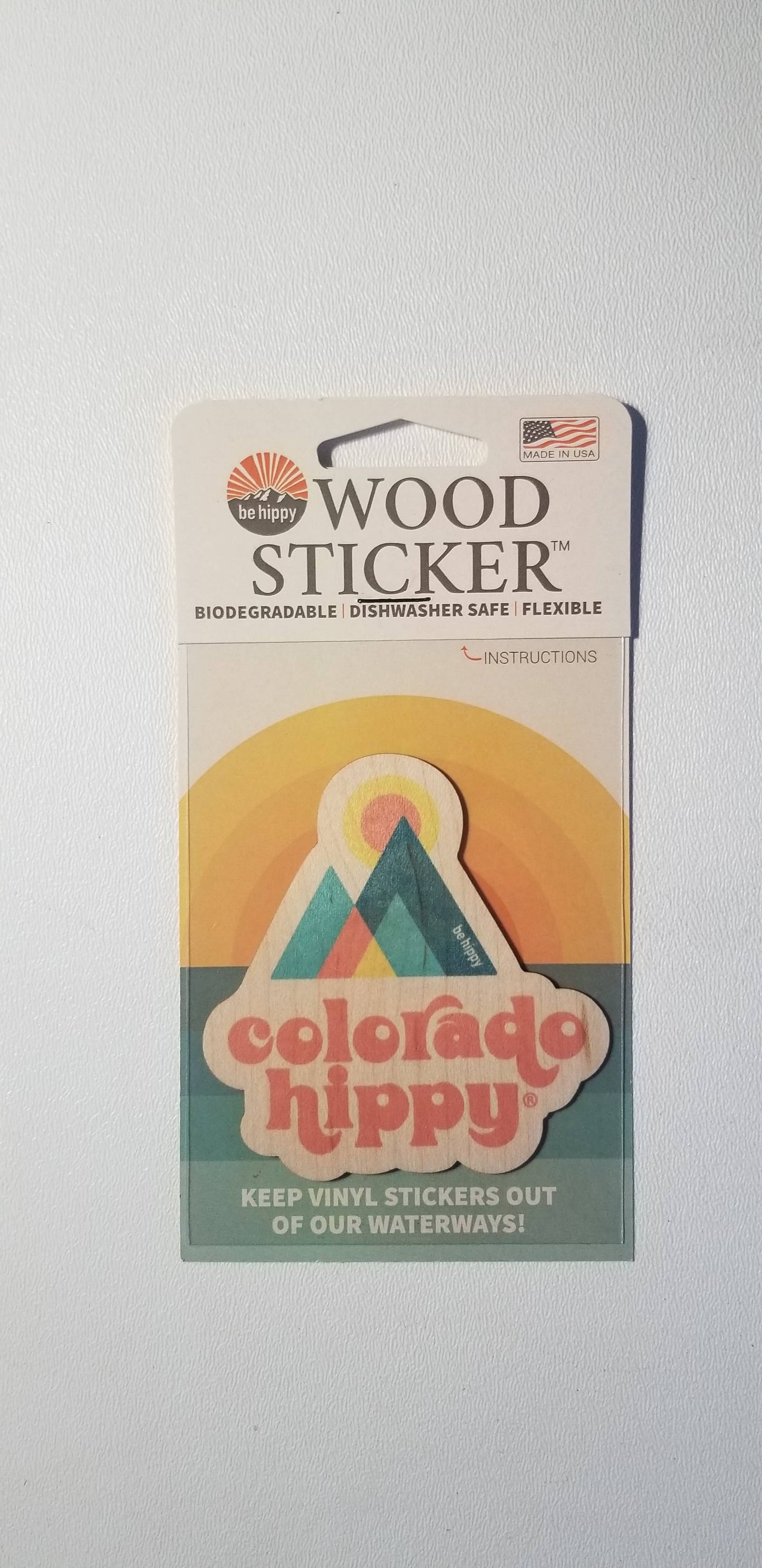ECO Wood Sticker-Colorado Hippy