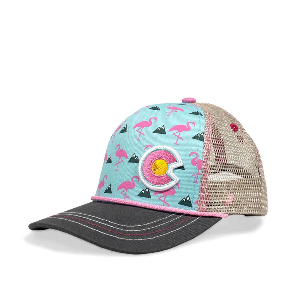 YoColorado Kids’ Flamingo Curve Bill Hat