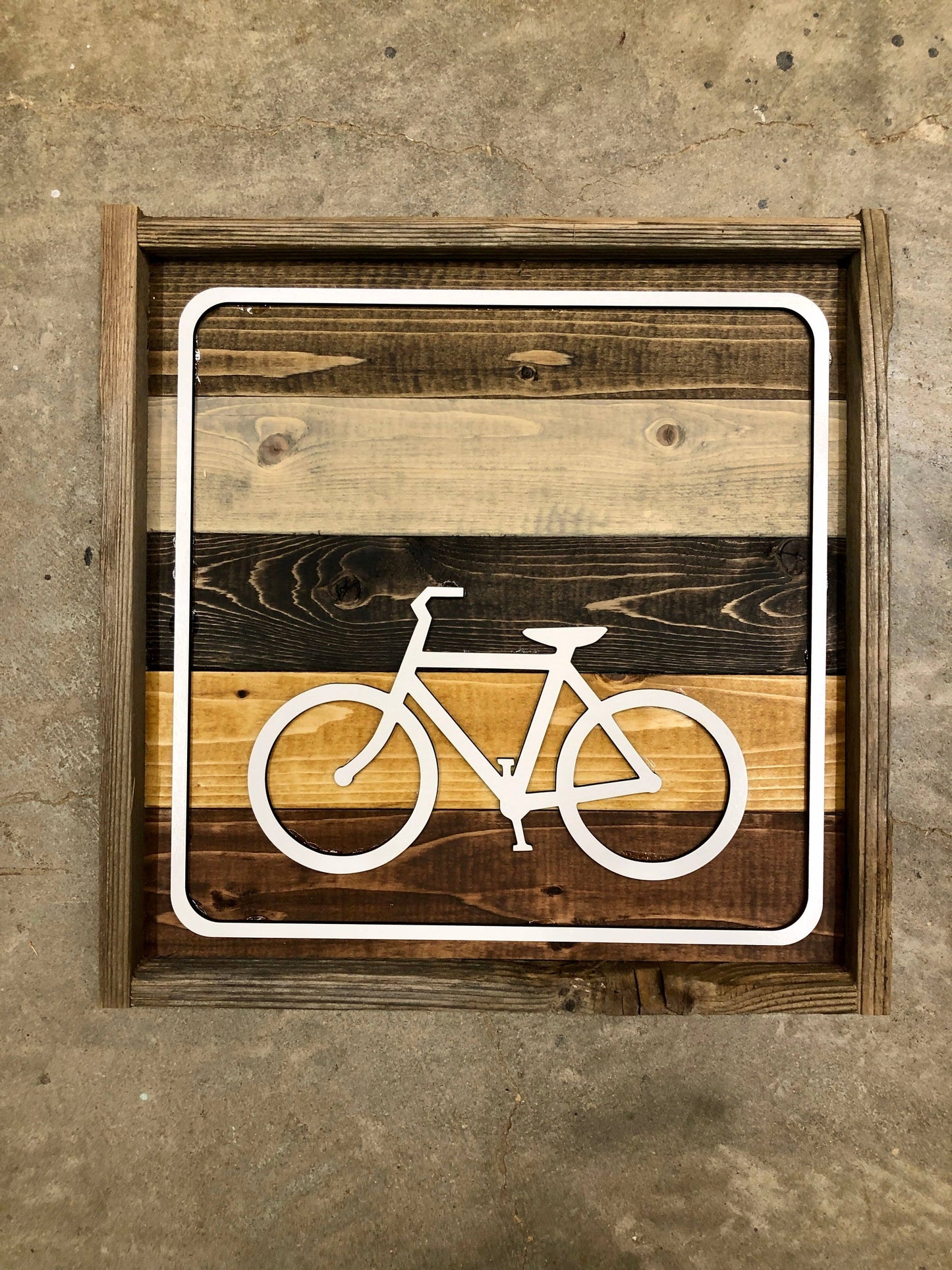 $52 Rustic Biking Recreational Sign